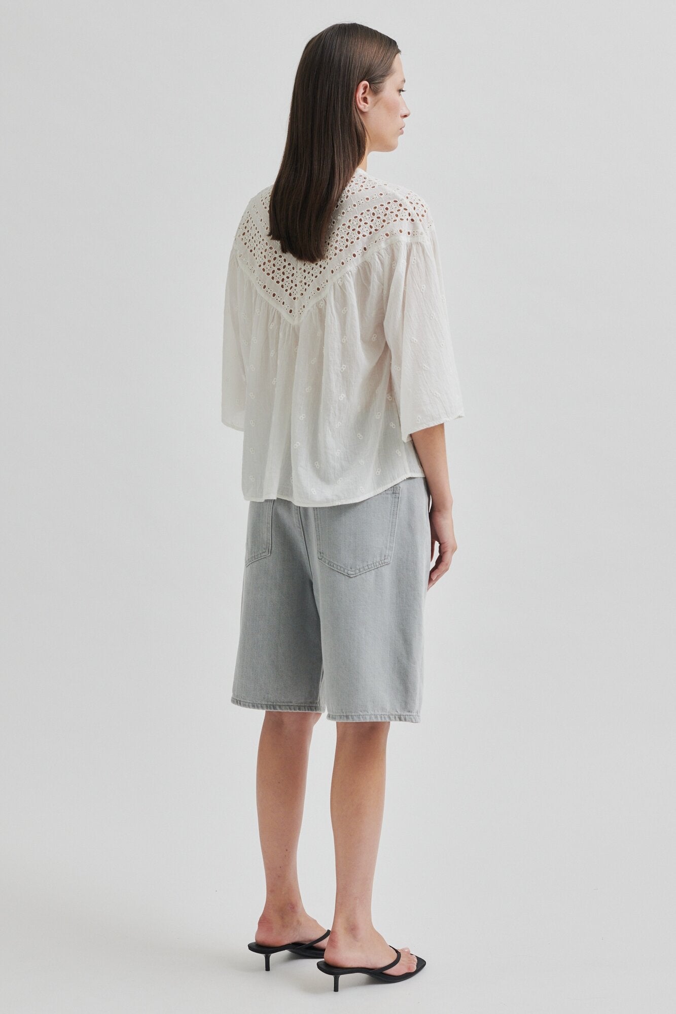 Ericae skjorte - White Alyssum